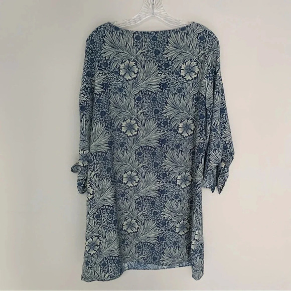 Morris & Co X Target Blue White Floral Dress  12 - Picture 3 of 13